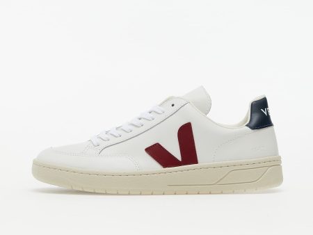 Veja V-12 Leather White Marsala Nautico