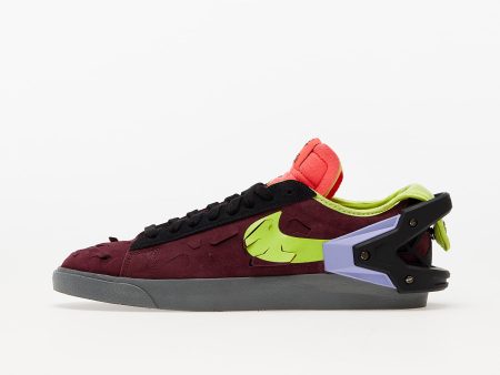 Nike Blazer Low x Acronym Night Maroon/ Lemon Venom-Black