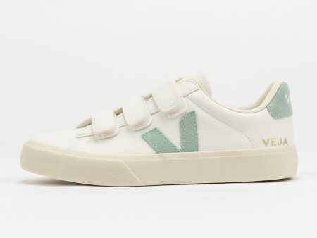 Veja W Recife Logo Chromefree Leather Extra White/ Matcha