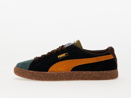 Puma x P.A.M. Suede VTG Dark Chocolate-Burnt Olive-Orange Brick-Balsam Green