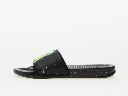 RIPNDIP We Out Here Slides Black & Neon Green