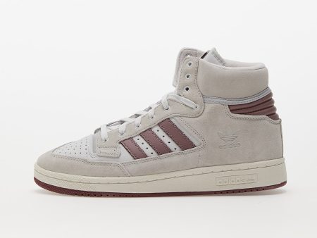 adidas Centennial 85 Hi Crystal White/ Purple/ Burgundy