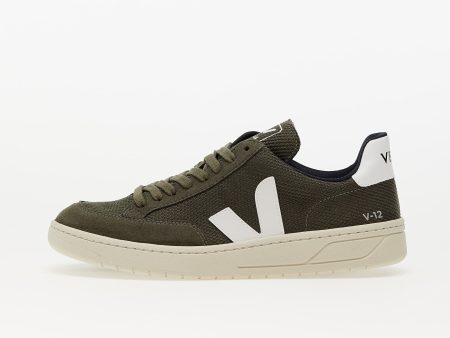 Veja V-12 B-Mesh Olive/ White