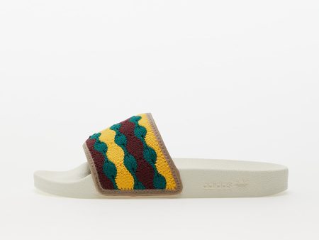 adidas Adilette Off White/ Shale Red/ Chalk Brown