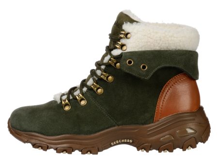 Ghete SKECHERS pentru femei DLITES - WINTER BLISS - 167087OLBR