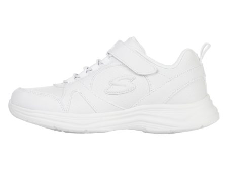 Pantofi sport SKECHERS pentru copii GLIMMER KICKS-SCHOOL STRUTS - 81445LWHT
