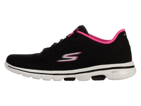 Pantofi sport SKECHERS pentru femei GO WALK 5 - FAITH - 124155BKHP