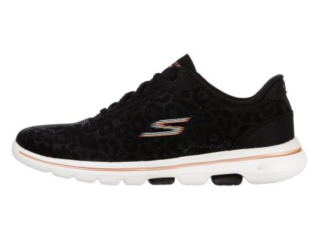 Pantofi sport SKECHERS pentru femei GO WALK 5 - WILD - 124029BKGD