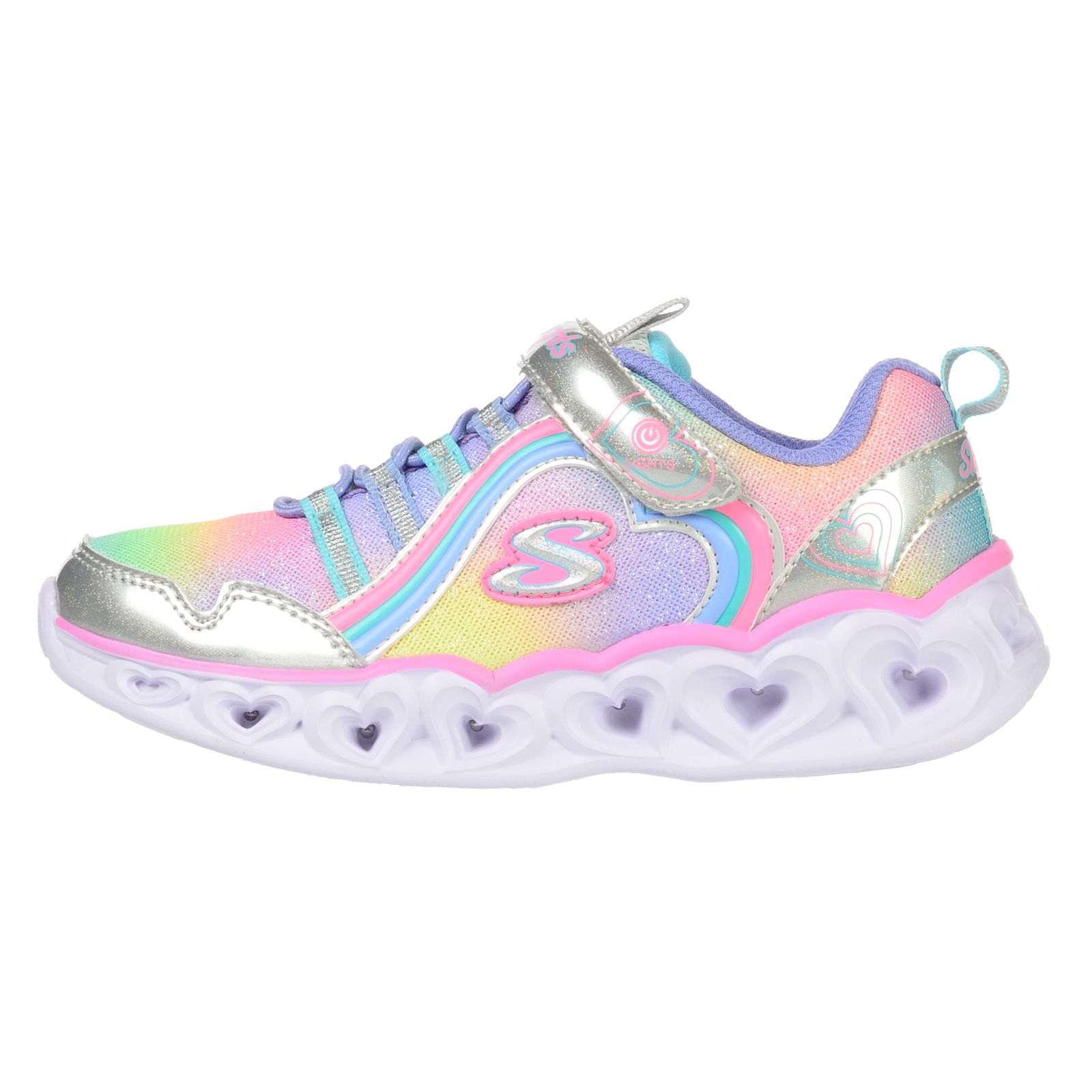 Pantofi sport SKECHERS pentru copii HEART LIGHTS - RAINBOW LUX - 302308LSMLT Pantofi sport SKECHERS pentru copii HEART LIGHTS - RAINBOW LUX - 302308LSMLT