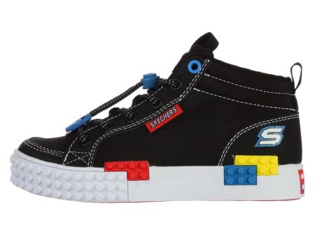 Ghete SKECHERS pentru copii KOOL BRICKS - 402223LBKMT