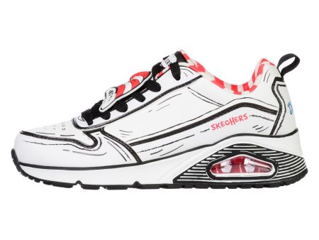 Pantofi sport SKECHERS pentru femei UNO-TIP OF HIS HAT - 155321WBK